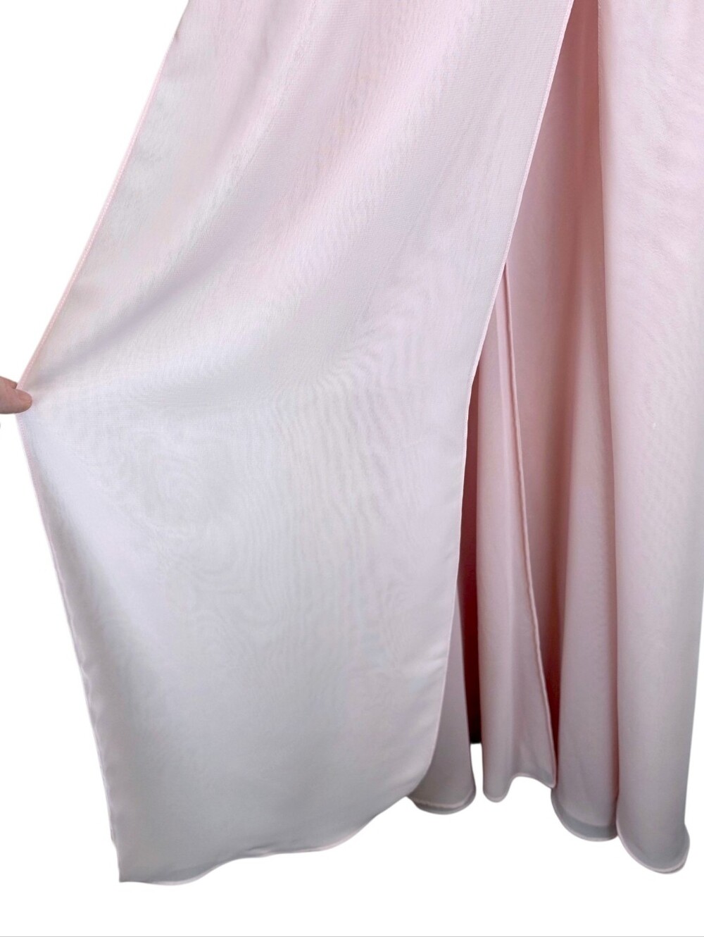 VTG Valerie Stevens Slip Dress Sz L Sheer Lace Nightgown Fairy Ethereal Feminine - Picture 3 of 10